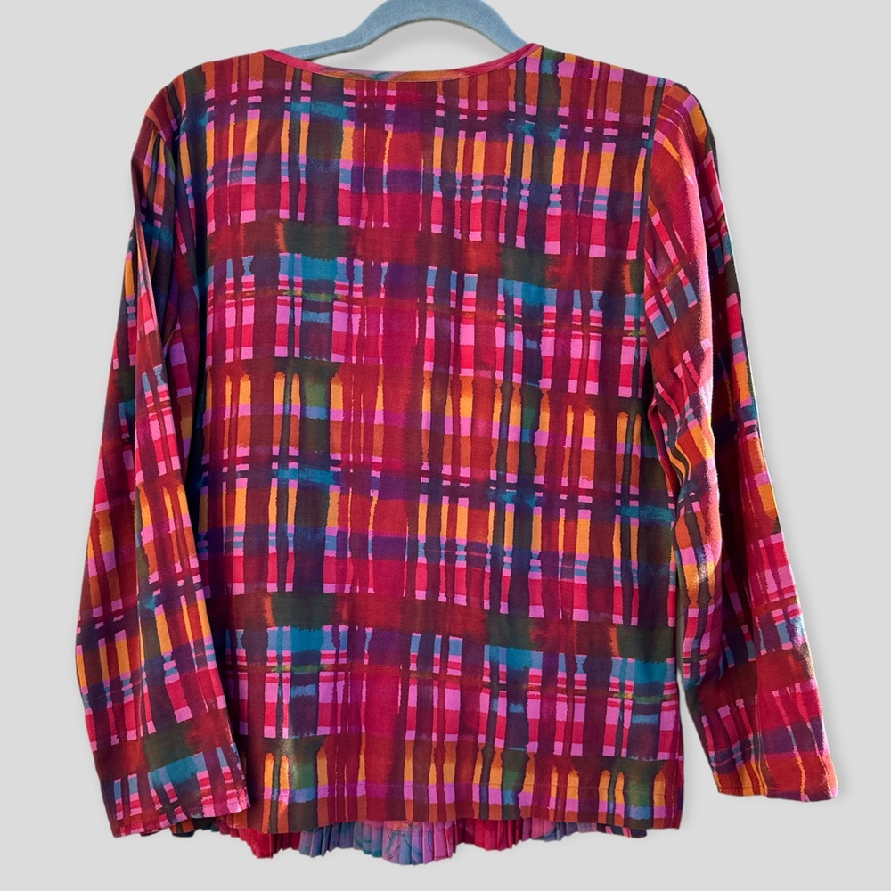Carole Little Pleated Blouse - Picture 3 of 4